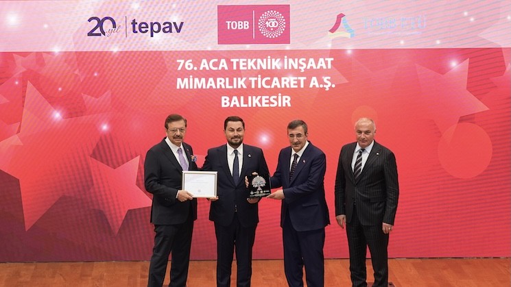 ACA, iki kez üst üste aldığı “Türkiye 100” ödülü ile 4 yıllık büyüme yolculuğunu taçlandırdı